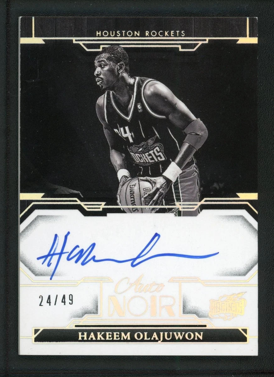 Panini Hakeem Olajuwon Basketball Autographed Sports Trading Cards