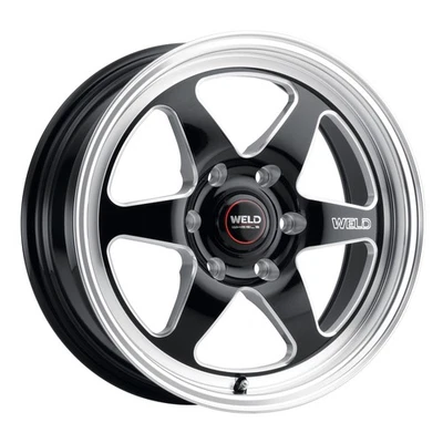 Weld Racing Wheels Ventura 6 Drag 20x7 +13 Black Milled 6x139.7 6x5.5 (QTY 1) - Image 1 of 4