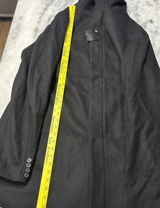 Abrigo Hombre XL Lana Negro Impermeable Topcoat Invierno Vestido Informal Regalo para Hombre - Imagen 1 de 21