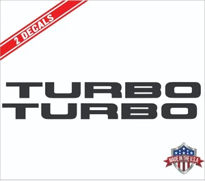 TWIN TURBO Door Decals- fits  Nissan 300ZX  Z31 Z32  (x2 Decals) JDM *8 - Picture 1 of 2