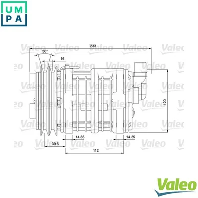 COMPRESSOR AIR CONDITIONING 700854 - Image 1 of 4