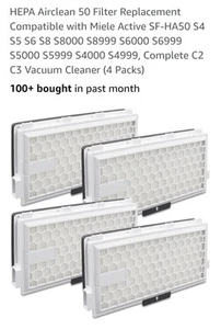 4 Stück Ersatzfilter Miele HEPA AirClean SF-HA 50 C2,C3,S4,S5,S6,S8 - Bild 1 von 6