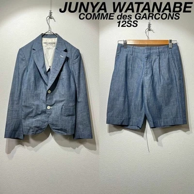 JUNYA WATANABE COMME des GARCONS 12SS Blazer 夹克裤子套装牛仔风格日本 — 第 1/4 张图片