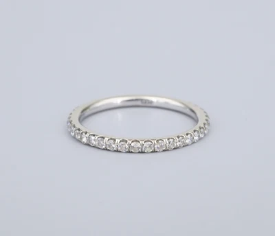 14k Natural Diamond Eternity Band Ring White Gold Size 5.5 Classic 1.75mm RG4883 - Image 1 of 4