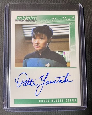 Star Trek The Next Generation Quotable Autograph card Patti Yasutake Nurse Agawa - Image 1 of 2