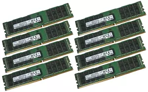8x Samsung 32 GB 256 GB DDR4 2400 MHz ECC REG M393A4K40BB1-CRC RAM PC4-2400T-R - Foto 1 di 1
