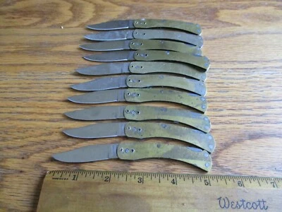 10 cuchillos Barlow con bloqueo trasero de una sola hoja sin escalas cuchillo colonial NOS EE. UU. Foto 1 de 4