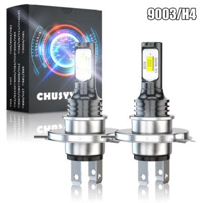 2x H4 9003 White LED Headlight Bulbs For Polaris ATV Sportsman ACE SP X2 570 850 - Изображение 1 из 4