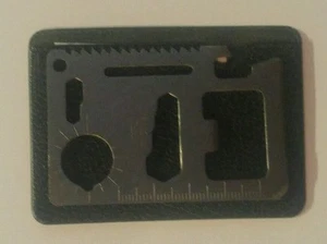 Camping 11 in 1 Multi Tool Wallet Thin Credit Card Knife - Picture 1 of 1