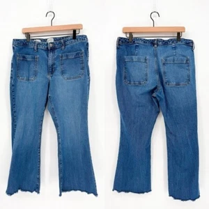 Universal Thread Damen 16 High Rise Flare Cut Off Jeans - Bild 1 von 11