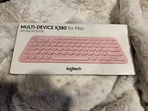 Logitech K380 Pink Multi-Device Bluetooth Keyboard for Mac (Open Box) - Picture 1 of 2
