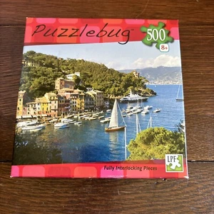 500 Pieces Jigsaw Puzzle Boats Sailing Liguria Italy 11x18.25” Puzzlebug Deluxe - Picture 1 of 6