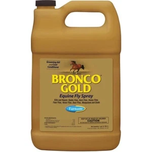 Bronco Gold Equine Fly Spray 1 Gallon Kills Repels Insects - Picture 1 of 1