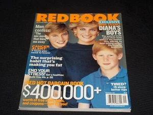 2001 SEPTEMBER REDBOOK MAGAZINE - PRINCESS DIANA & WILLIAM & HARRY - L 10159 - Picture 1 of 2