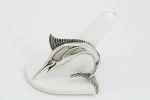 Kabana Sterling Silver Swordfish Pendant 8.9 grams - Picture 1 of 10