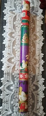Christmas Disney  Mickey Mouse Cleo 6 Yds/45 Sq. Feet NIP READ - Image 1 of 4