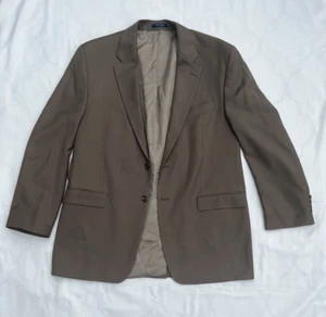 Blazer Chaps by Ralph Lauren Signature para hombre talla 46L tostado 100 % lana abrigo deportivo - Imagen 1 de 15