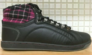 Hi Top Trainer Boots Sneaker Mercury Trail Faux Fur Lined Ankle Size 3 NEW Black - Picture 1 of 5