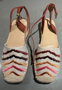 Ann Taylor DAMEN 6,5 ISABELLA Zebra Leinen Espadrille flache Schuhe NEU IM KARTON - Bild 1 von 4