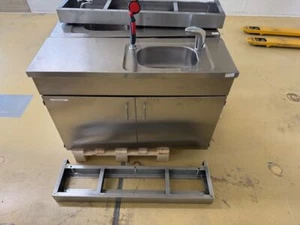 Acier Inox Évier Avec Meuble Bas 1170x37x90cm - Picture 1 of 11
