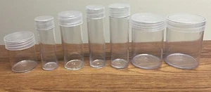 (20) H.E. Harris AMERICAN SILVER EAGLE Clear Plastic Storage Holder Tubes Lot - Picture 1 of 1