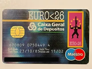 Tarjeta de crédito MasterCard MasterCard Banco General de Depositantes Euro 26 Portugal - Imagen 1 de 4