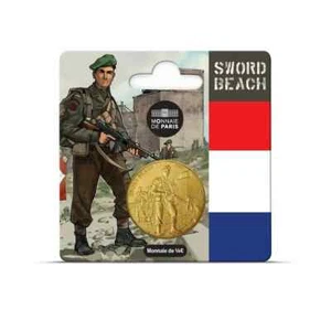 1/4 Euro D-Day 80 Jahre Sword Beach Bi-Metall Frankreich 2024 - Bild 1 von 3