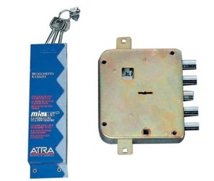 DIERRE ATRA 3222 - 3221 SERRATURA AD APPLICARE DOPPIA MAPPA TRIPLICE CON SCROCCO - Picture 1 of 1