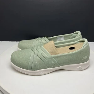 Skechers Shoes Women 8.5 Go Step Lite Flats Summer Love Sage Slip On 136321 - Picture 1 of 8