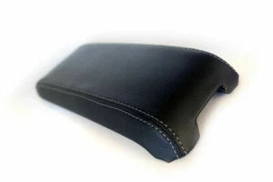 Fits 09-16 Jeep Compass Vinyl Center Console Armrest Cover Black, Gray Stitch - Foto 1 di 6