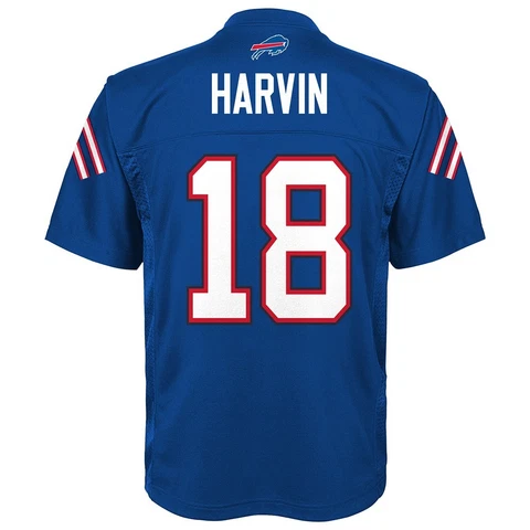 Percy Harvin NFL Buffalo Bills Mid Tier Home Blue Jersey Youth (S-XL) Cover