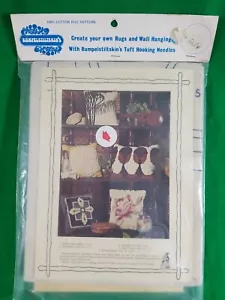 DIY Latch Hook Kits Pillow Case Embroidery Set Needlework Pillow Cover Vintage - Picture 1 of 3