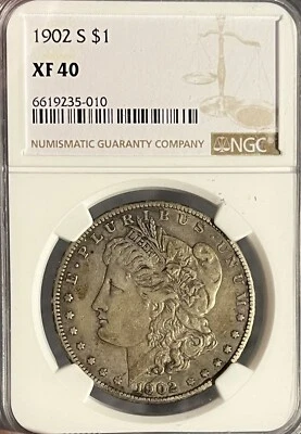 1902-S NGC XF40 Morgan Silver Dollar - Image 1 of 4
