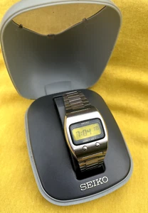 Original Seiko Digital Watch Vintage 0624 5009 Lemon Drop Face Fully Working - Picture 1 of 8
