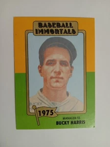 1980 TOPPS BASEBALL IMMORTALS BUCKY HARRIS #148 1St PRINTING NEW MINT - Picture 1 of 2