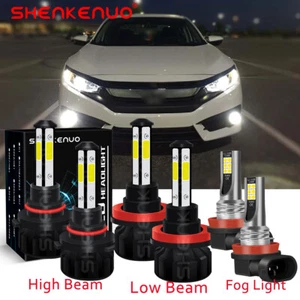 For Honda Civic 2016 2017 - 2020 Bright LED Headlight High/Low Fog Lights Bulbs - Picture 1 of 17