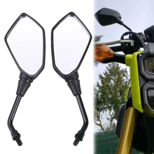 Motorcycle Rearview Side Mirrors 10mm For Harley Chopper Bobber Street Bike ATV - Picture 1 of 12