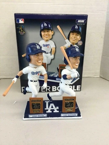 Corey Seager Cody Bellinger Los Angeles Dodgers Special Edition Bobblehead MLB Cover