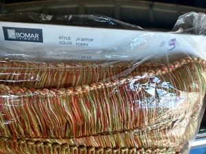 25yd 2" wide BOMAR 'JY-BFPOP is Poppy in Gold, Green, Burg, Off Wht, Beige #3 - Picture 1 of 4