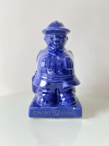 Vintage Blue Glaze Figural Ceramic Vintage Blue Glaze Figural Man Ceramic - Bild 1 von 4
