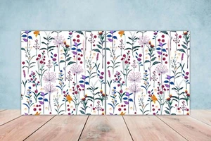 Conjunto de 2 azulejos de pared con estampado floral decoración de pared con estampado floral - Imagen 1 de 2