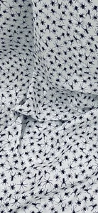 White Black Spiders Poly Cotton Fabric 45'' PRICE PER METER - Picture 1 of 2