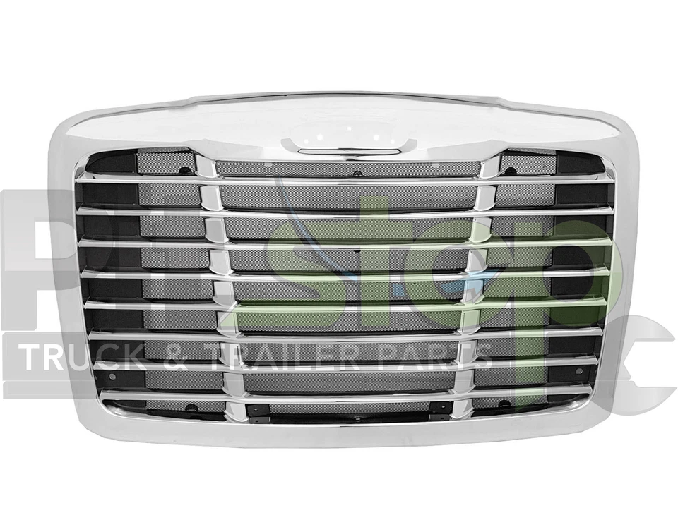 Freightliner Cascadia Old Gen 08-17 Chrome Grill Grille With Bug Screen - Image 1 of 2