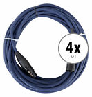 4x Set de Cable DMX XLR Male Female 3 Poles Effet Lumiere Audio Microphone 10M