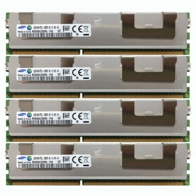 4x 32GB Samsung 4Rx4 PC3L-10600R DDR3L 1333Mhz DIMM ECC SERVER Memory RAM 128GB - Image 1 of 4