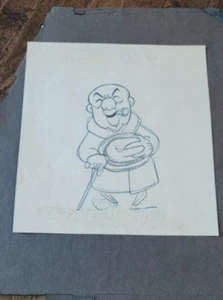 1950er UPA MR. MAGOO ANIMATION ZELLENZEICHNUNG GEZEICHNET VON KUNST BABBITT DISNEY - Bild 1 von 1