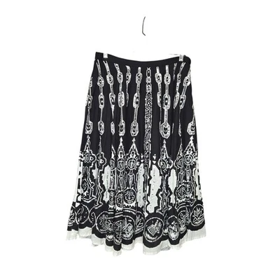 Falda Sweet By Miss Me S Midi Acampanada Completa Lentejuelas Rostros Gótica Gitana Brillante Artística Foto 1 de 4