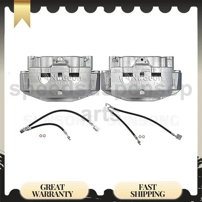 Juego de pinzas de freno delanteras manguera de freno 4 piezas para Nissan NV1500 4,0 L Foto 1 de 4