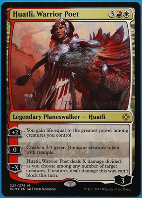 Huatli, Warrior Poet (Prerelease) FOIL Ixalan Promos NM CARD (499822) ABUGames - Image 1 of 2