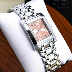 Operating Fendi Watch 7000L Square Salmon Pink Classico - Picture 1 of 10